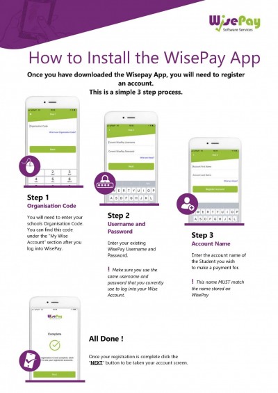 WisePay App Registration Quick Guide